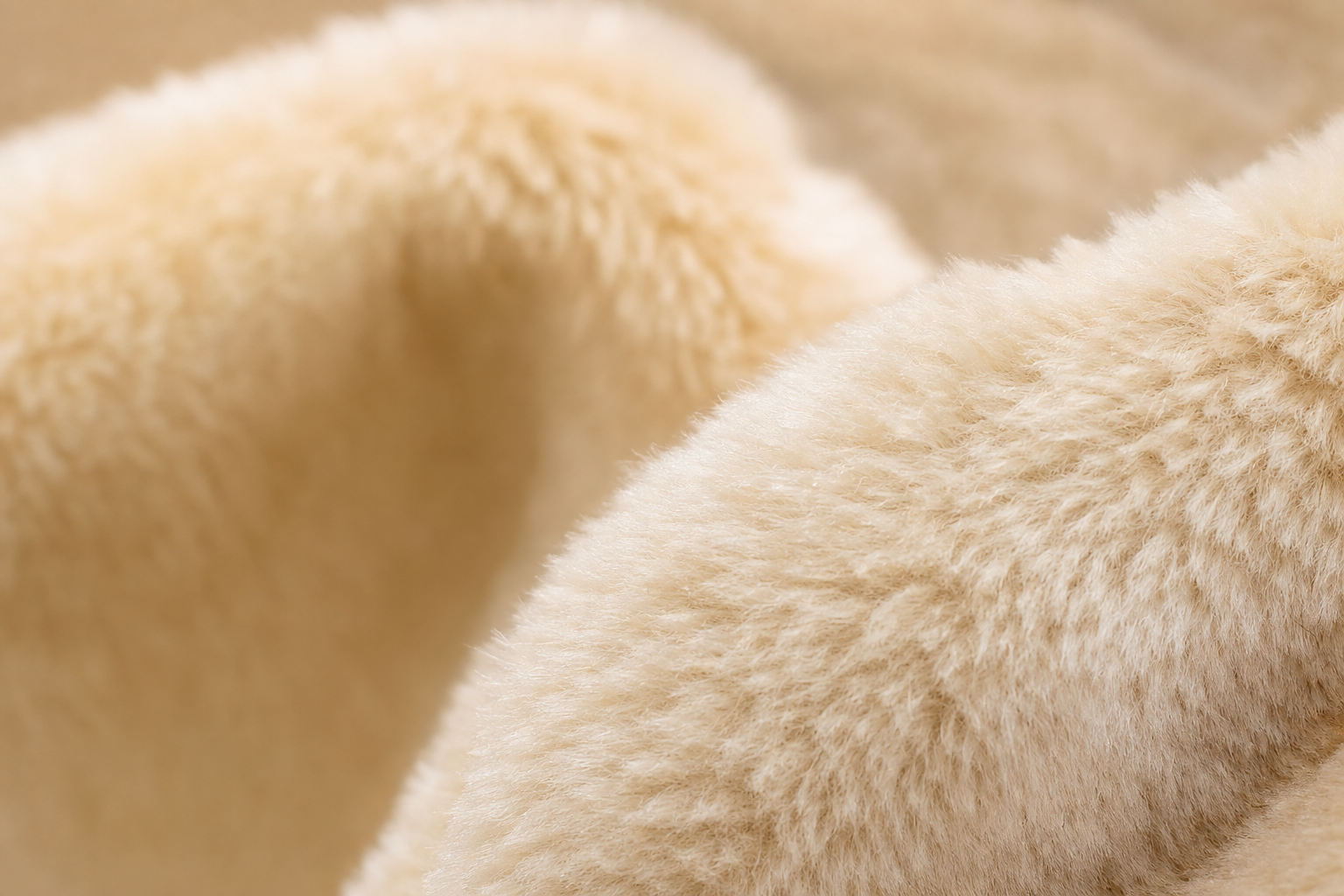 Premium plush fabric material close-up